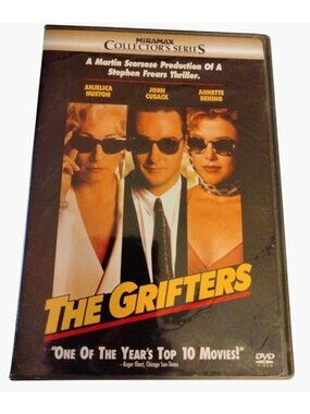 Grifters DVD 1990 Miramax Collectors Series Anjelica Huston John Cusack Bening